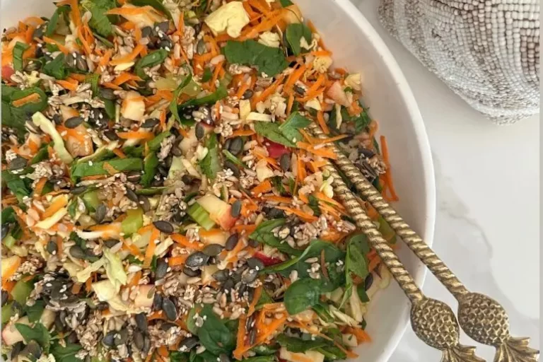 Tangy & Crunchy Brown Rice Salad